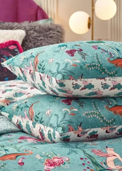 furn. Blue Athena Mythological Duvet Cover Set