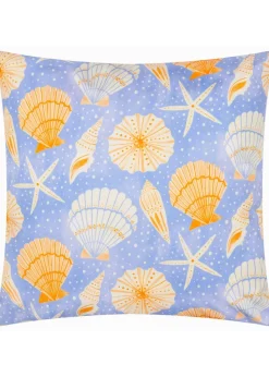 furn. Blue Sea Shells Printed Outdoor Cushion
