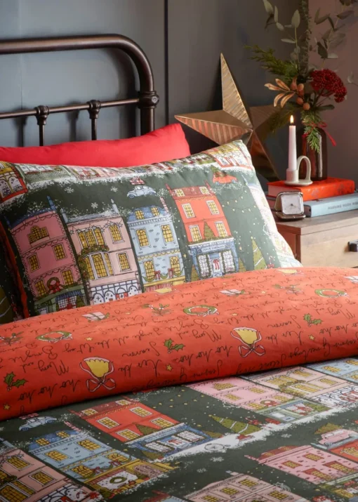 furn. Christmas Spirit Festive Reversible Duvet Cover Set