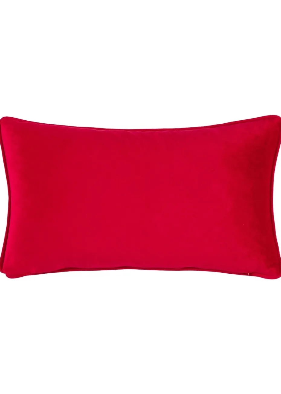 furn. Christmas Spirit Velvet Filled Cushion (30cm x 50cm x 8cm)