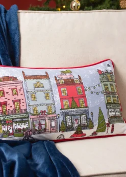 furn. Christmas Spirit Velvet Filled Cushion (30cm x 50cm x 8cm)