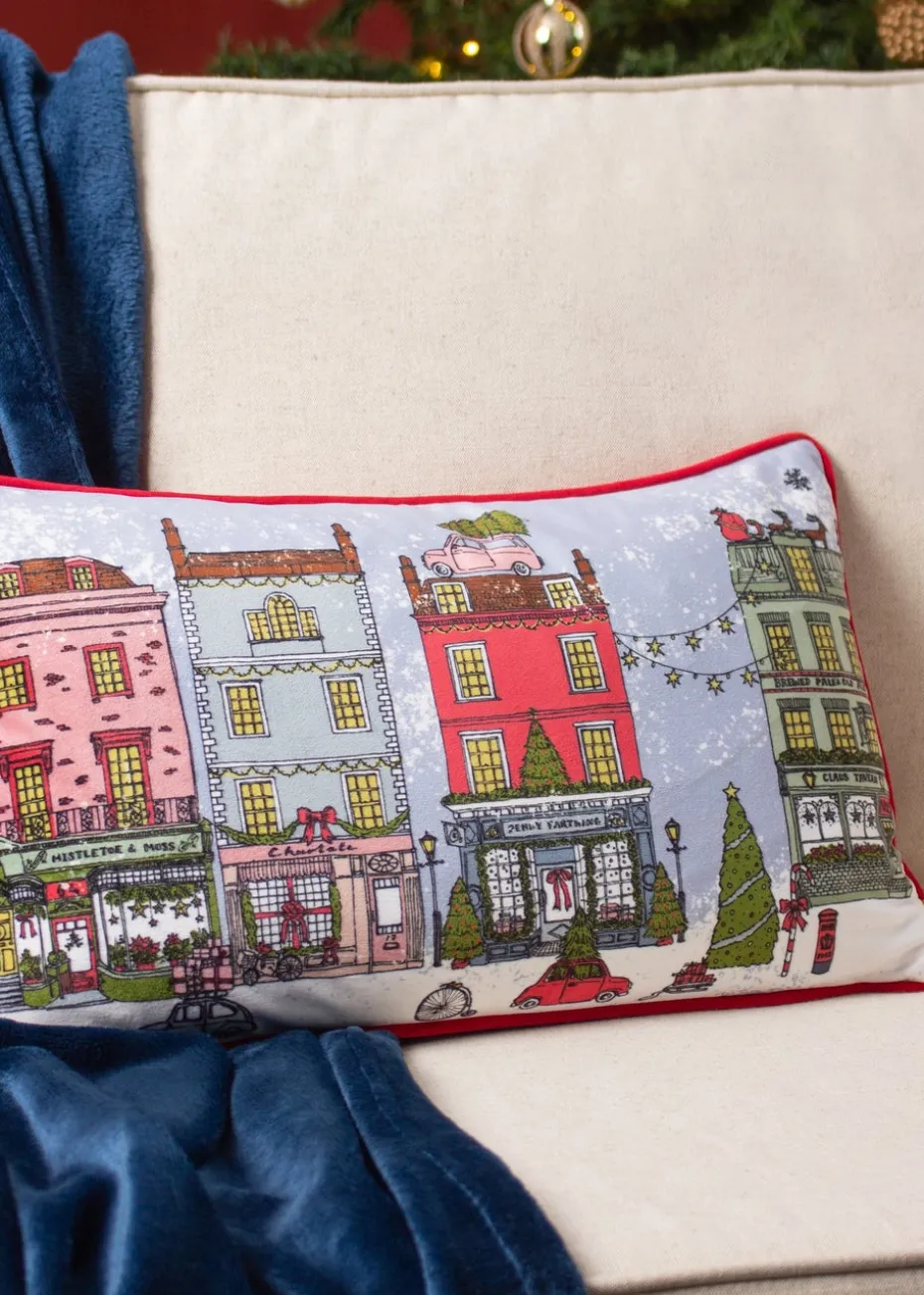 furn. Christmas Spirit Velvet Filled Cushion (30cm x 50cm x 8cm)