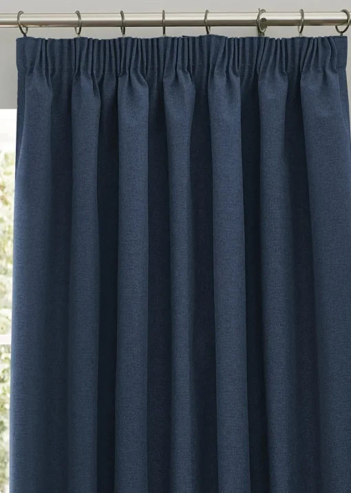 furn. Dawn 100% Blackout Thermal Pencil Pleat Curtains