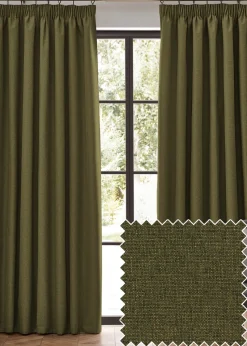 furn. Dawn 100% Blackout Thermal Pencil Pleat Curtains