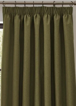 furn. Dawn 100% Blackout Thermal Pencil Pleat Curtains