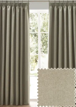 furn. Dawn 100% Blackout Thermal Pencil Pleat Curtains