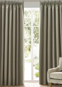 furn. Dawn 100% Blackout Thermal Pencil Pleat Curtains