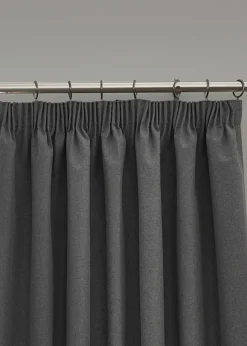furn. Dawn 100% Blackout Thermal Pencil Pleat Curtains