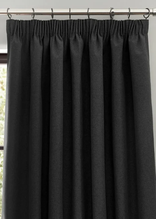 furn. Dawn 100% Blackout Thermal Pencil Pleat Curtains