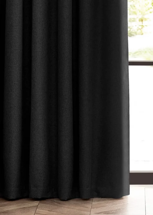 furn. Dawn 100% Blackout Thermal Pencil Pleat Curtains