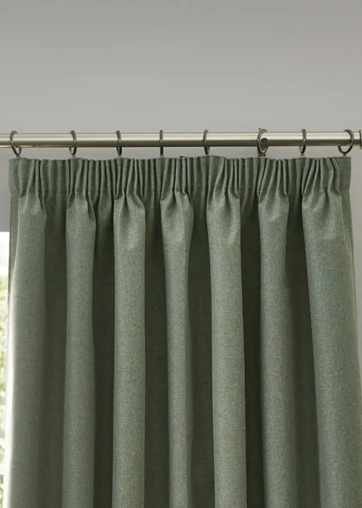furn. Dawn 100% Blackout Thermal Pencil Pleat Curtains