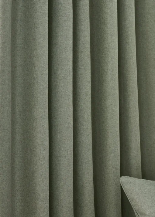 furn. Dawn 100% Blackout Thermal Pencil Pleat Curtains