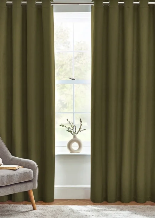 furn. Dawn 100% Blackout Thermal Eyelet Curtains