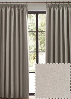 furn. Dawn 100% Blackout Thermal Pencil Pleat Curtains