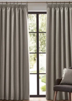 furn. Dawn 100% Blackout Thermal Pencil Pleat Curtains