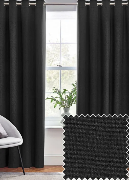 furn. Dawn 100% Blackout Thermal Eyelet Curtains