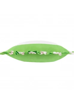 furn. Freen Palm Royale Stripe Ruffle Printed Outdoor Outdoor Cushion