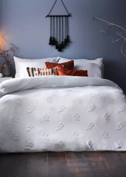 furn. Ghost Tufted 100% Cotton Duvet Cover Set
