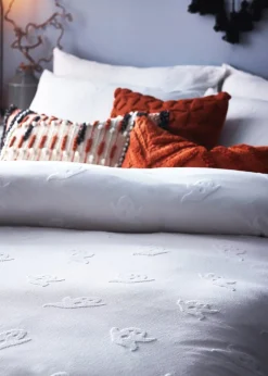 furn. Ghost Tufted 100% Cotton Duvet Cover Set