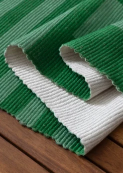 furn. Green Deck Stripe Printed Indoor/Outdoor Rug