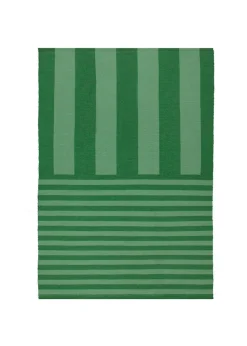 furn. Green Deck Stripe Printed Indoor/Outdoor Rug