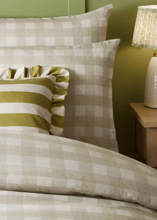 furn. Hartsford Check Printed Duvet Cover Set