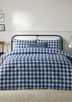 furn. Hartsford Check Printed Duvet Cover Set