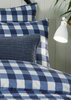 furn. Hartsford Check Printed Duvet Cover Set