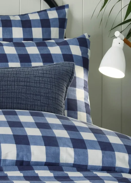 furn. Hartsford Check Printed Duvet Cover Set