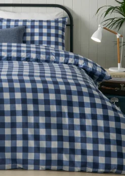 furn. Hartsford Check Printed Duvet Cover Set