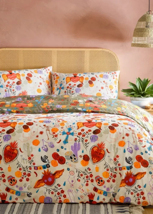 furn. La Vida Festive Reversible Duvet Cover Set