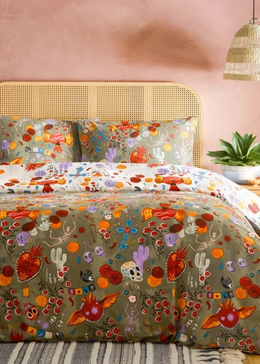 furn. La Vida Festive Reversible Duvet Cover Set
