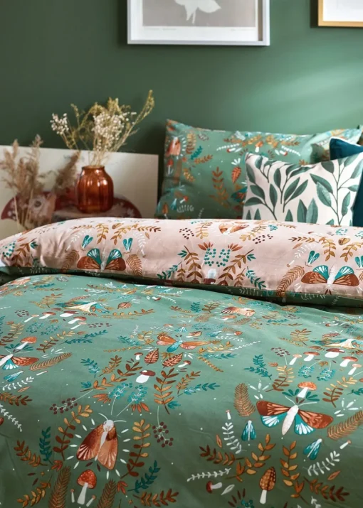 furn. Luna Wood Floral Duvet Cover