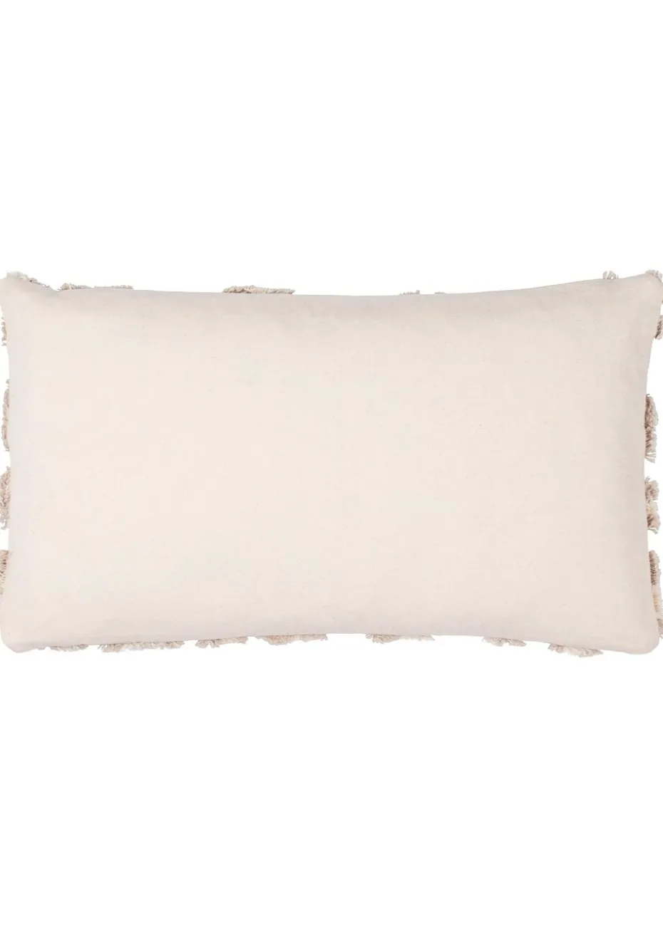 furn. Natural Maeve Tufted Cotton Filled Cushion (30cm x 50cm)