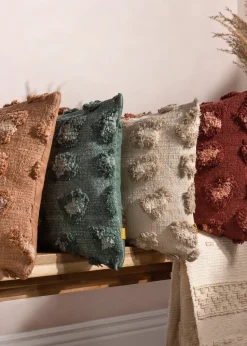 furn. Natural Maeve Tufted Cotton Filled Cushion (30cm x 50cm)