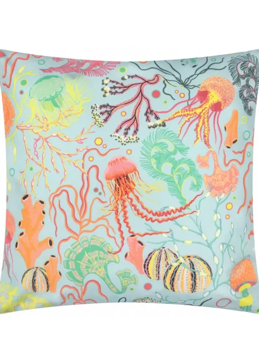 furn. Pink Reef Printed Outdoor Outdoor Cushion