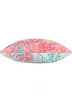 furn. Pink Reef Printed Outdoor Outdoor Cushion