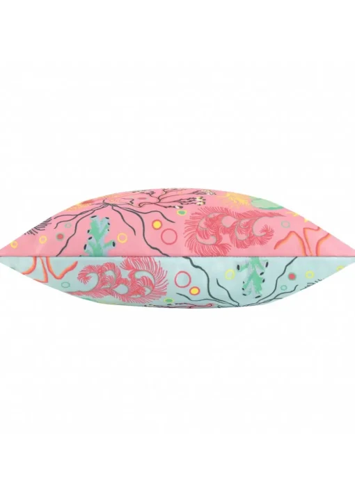 furn. Pink Reef Printed Outdoor Outdoor Cushion