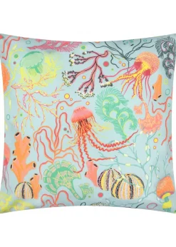 furn. Pink Reef Printed Outdoor Outdoor Cushion