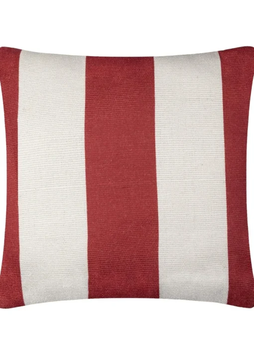 furn. Red Deck Stripe  Woven Outdoor Outdoor Cushion