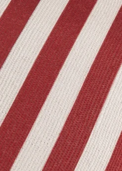 furn. Red Deck Stripe  Woven Outdoor Outdoor Cushion