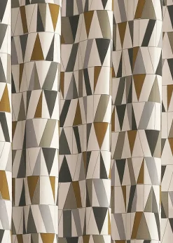 furn. Reno Geometric Eyelet Curtains