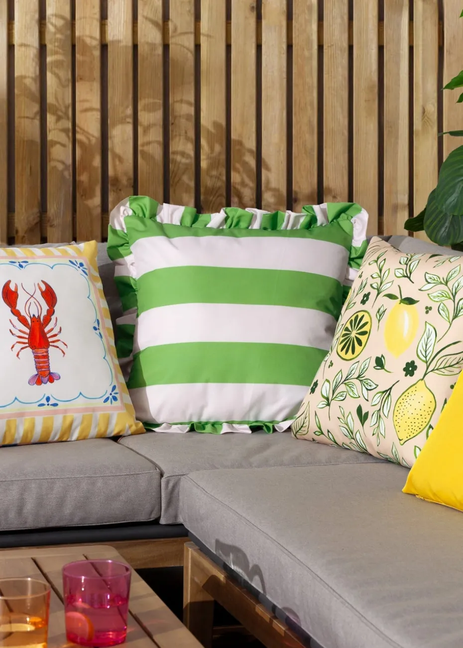 furn. Rust Citronello Printed Outdoor Outdoor Cushion