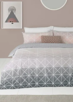 furn. Spectrum Geometric Gradient Duvet Cover Set