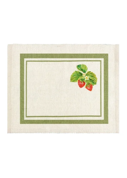 furn. Strawberry Set Of 4 Table Placemats (46 x 36cm)