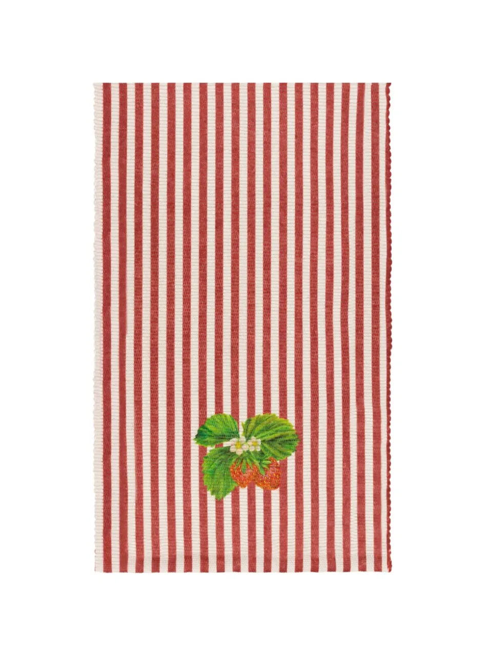 furn. Strawberry Stripes Table Runner (180 x 35cm)