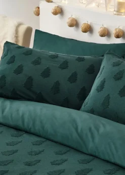 furn. Tufted Tree 100% Cotton Duvet Cover Set