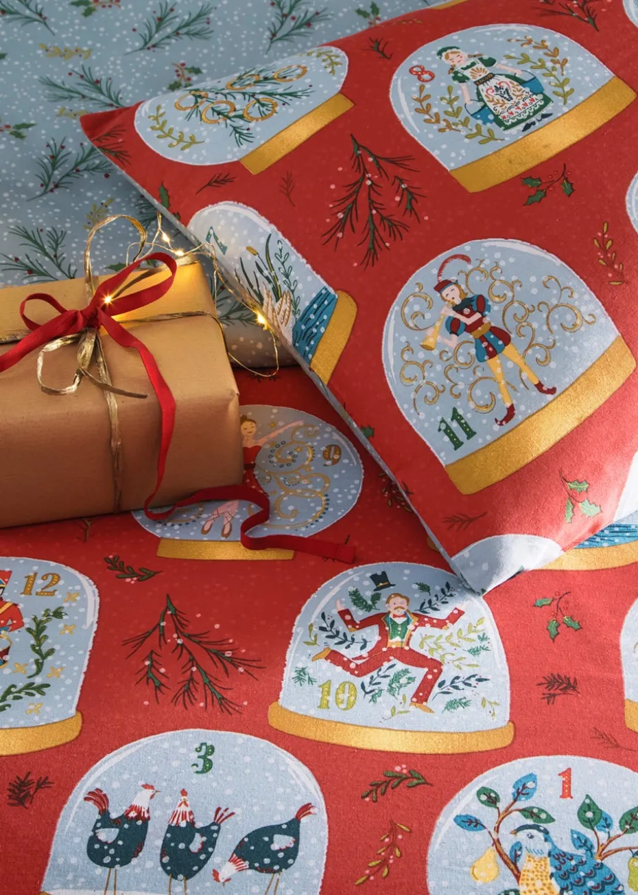 furn. Twelve Days Of Christmas Reversible Duvet Cover Set