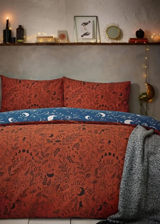 furn. Witchy Vibes Halloween Duvet Cover Set