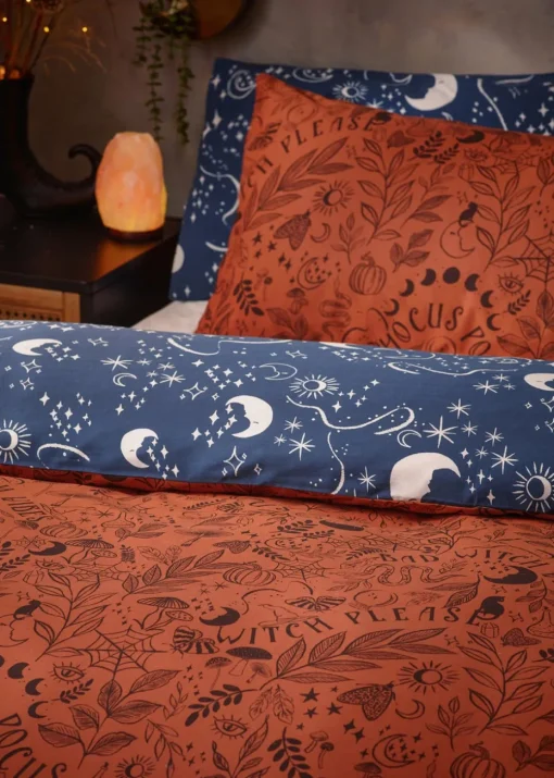 furn. Witchy Vibes Halloween Duvet Cover Set